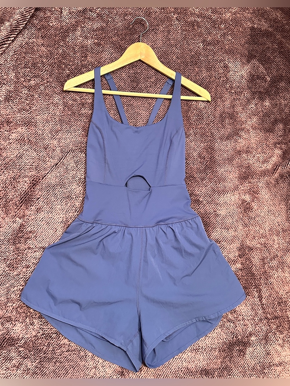 Sleeveless Pale Blue Strappy Cutout Romper Jumpsuit